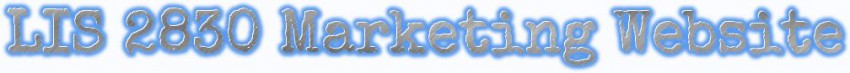 LIS 2830 Marketing Class Website